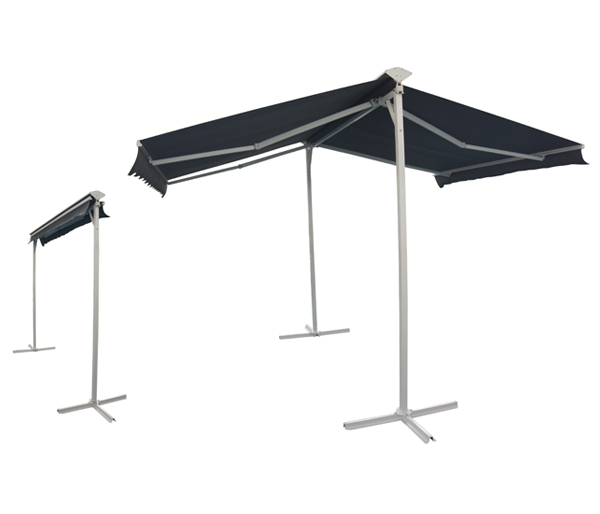 Free Standing Bouble Slope Awning Wite Cover A9200